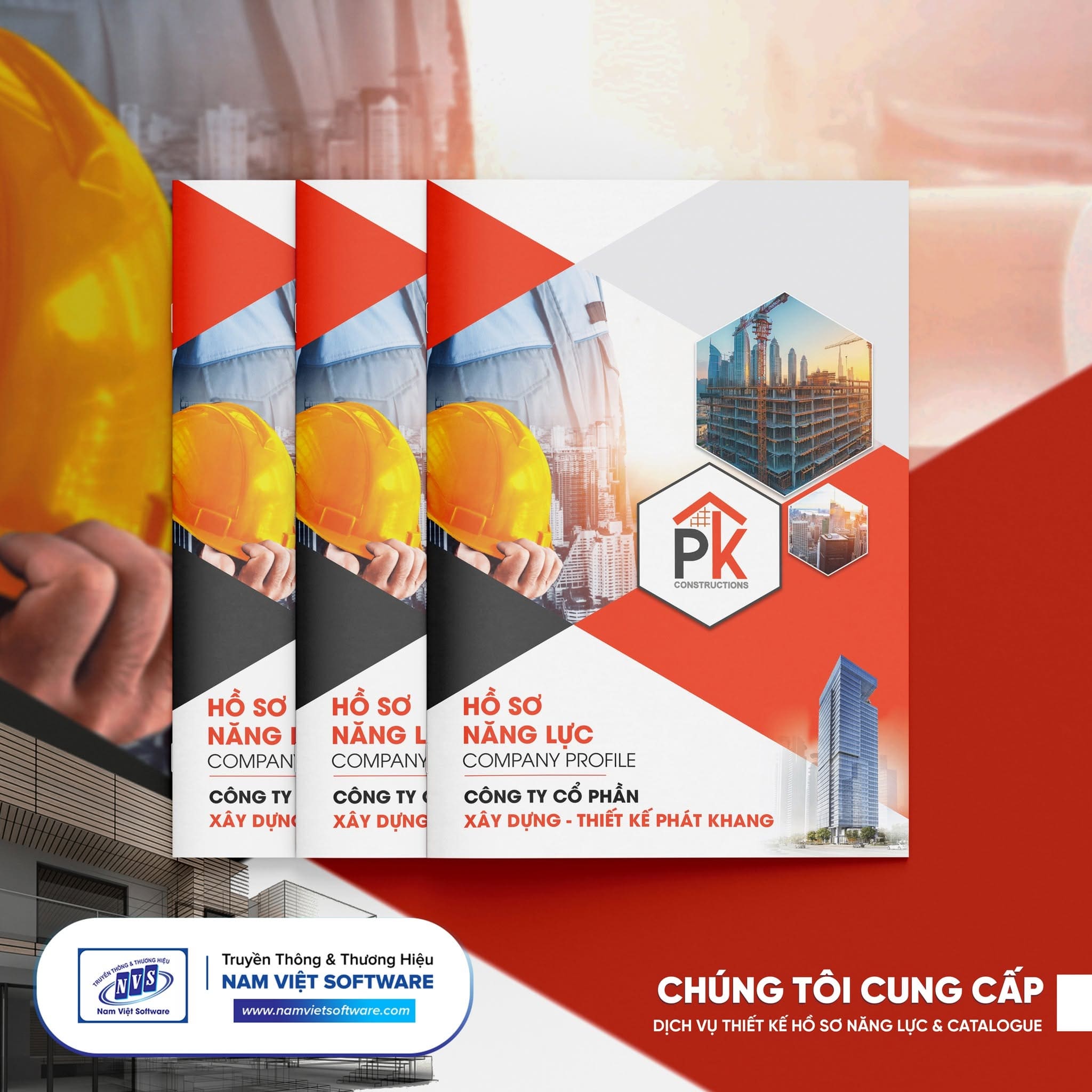 Mẫu hồ sơ năng lực công ty xây dựng đẹp và chuyên nghiệp