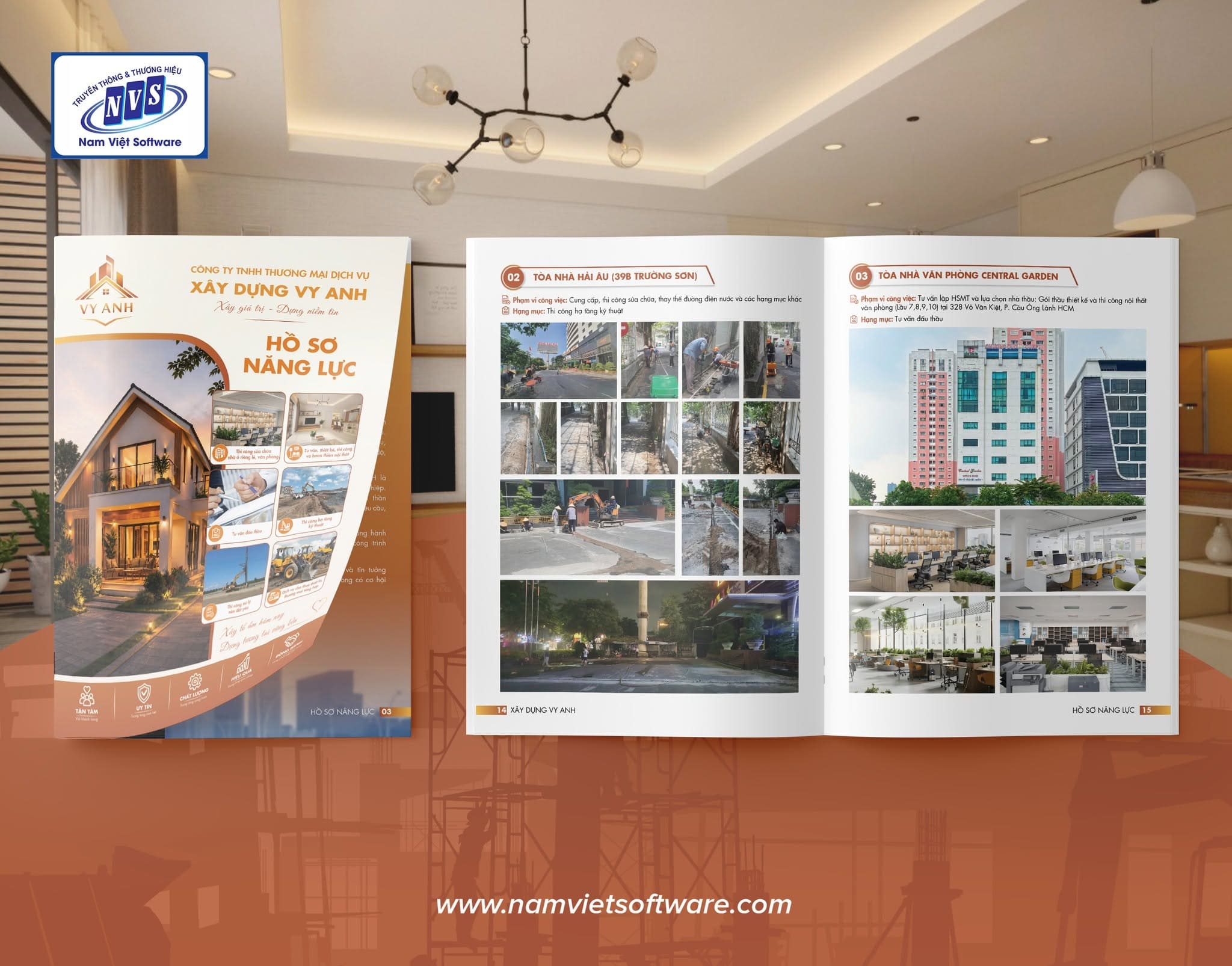Thiết kế hồ sơ năng lực nội thất chuyên nghiệp