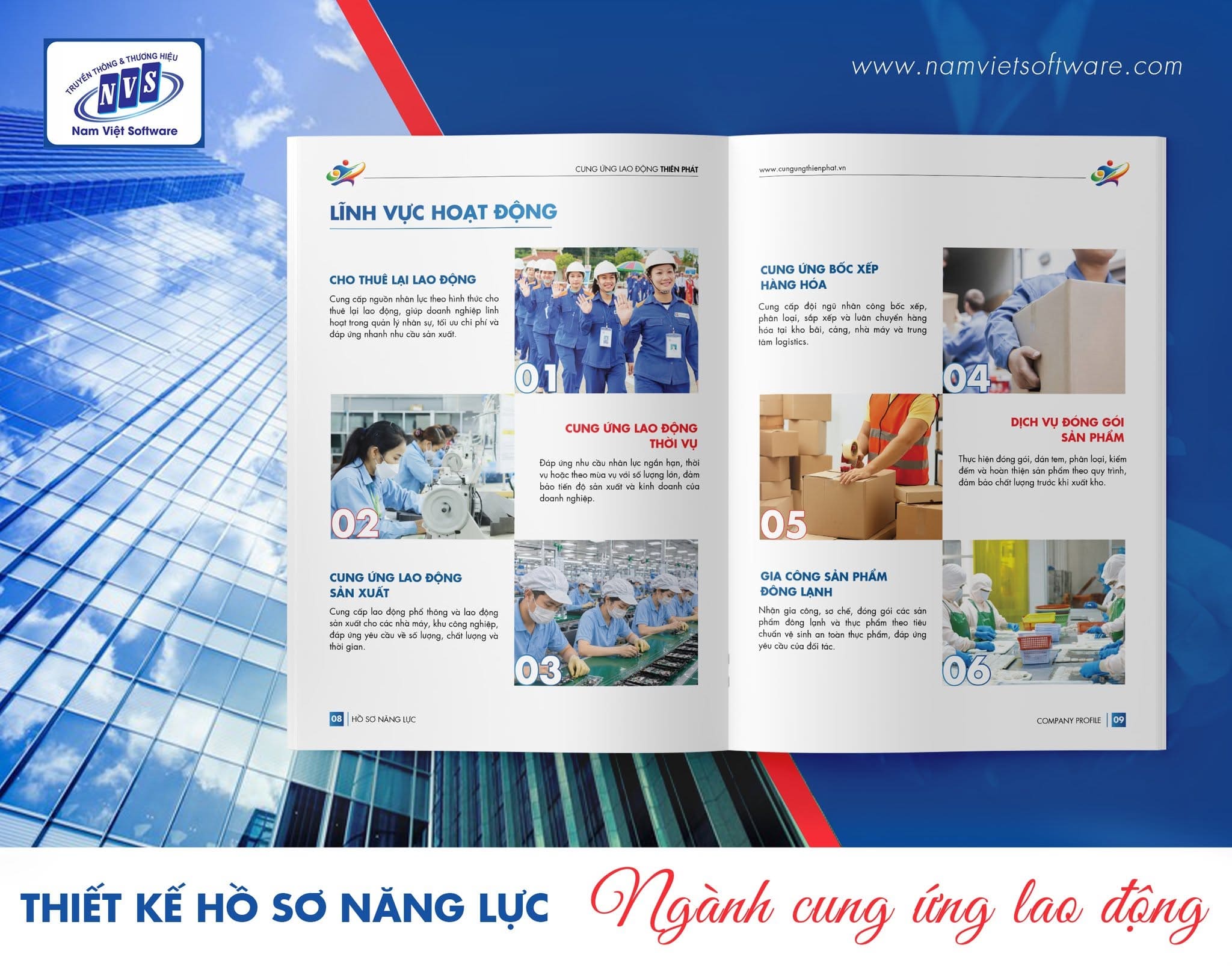 Thiết kế hồ sơ năng lực với bố cục khoa học