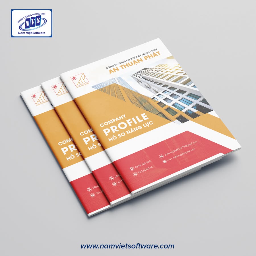 Thiết kế profile công ty nội thất theo yêu cầu