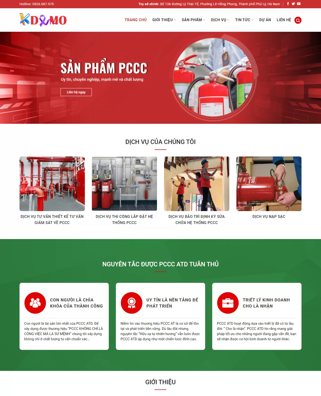 Thiết kế website PCCC mới nhất Thiết kế website PCCC mới nhất