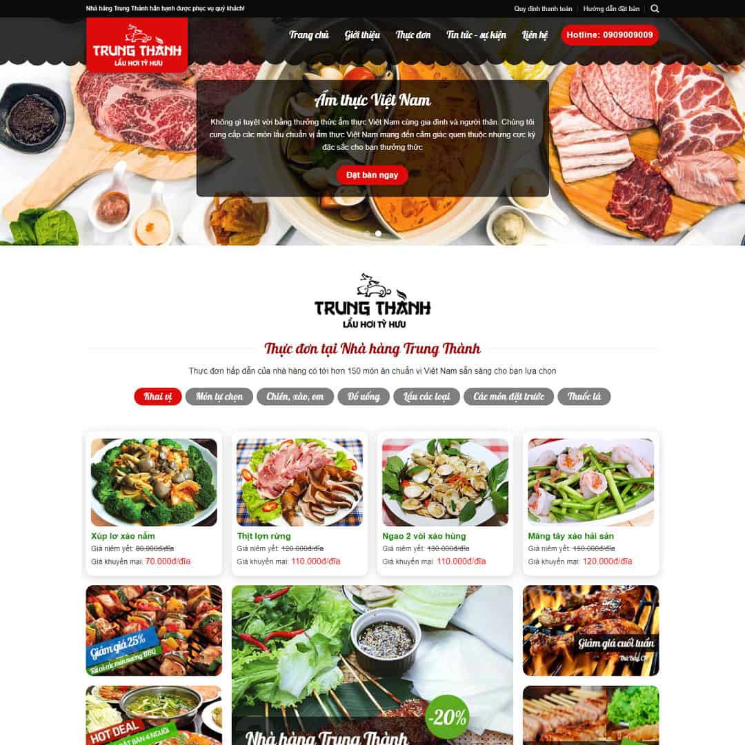 Thiết kế website suất ăn công nghiệp chuẩn SEO Thiết kế website suất ăn công nghiệp chuẩn SEO