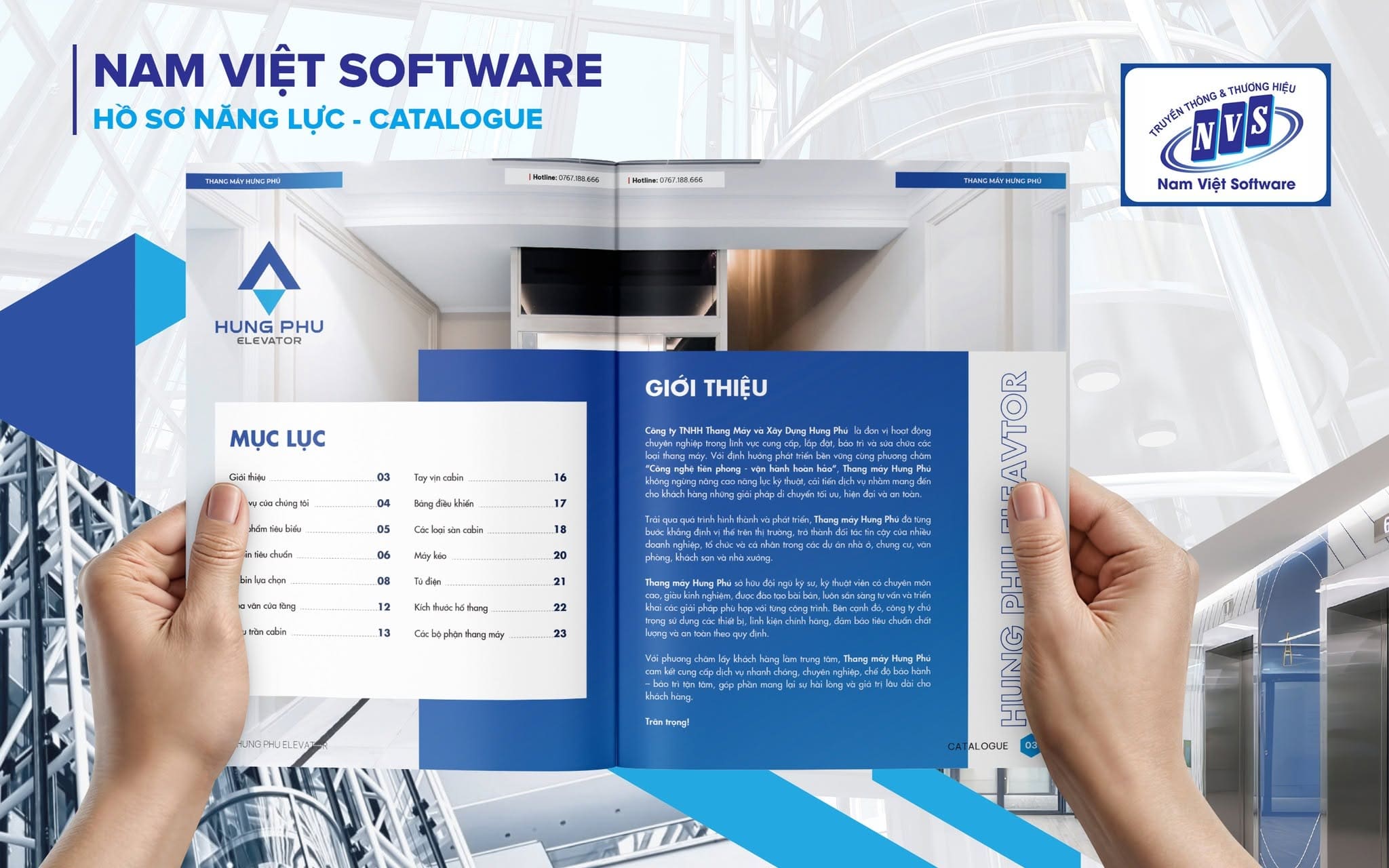 Cấu trúc catalogue thang máy chuyên nghiệp