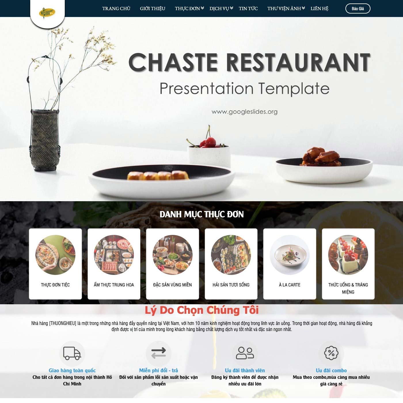 Chức năng website suất ăn công nghiệp Chức năng website suất ăn công nghiệp