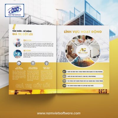 9+ Lỗi phổ biến khi thiết kế hồ sơ năng lực (profile) công ty nội thất gồm: nội dung dài dòng, thiếu hình ảnh dự án thực tế, bố cục rối rắm,