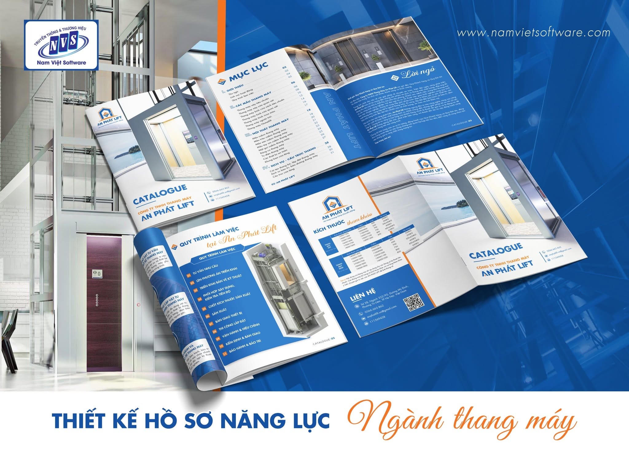 Catalogue thang máy đẹp, Mẫu catalogue công ty thang máy, Catalogue sản phẩm thang máy