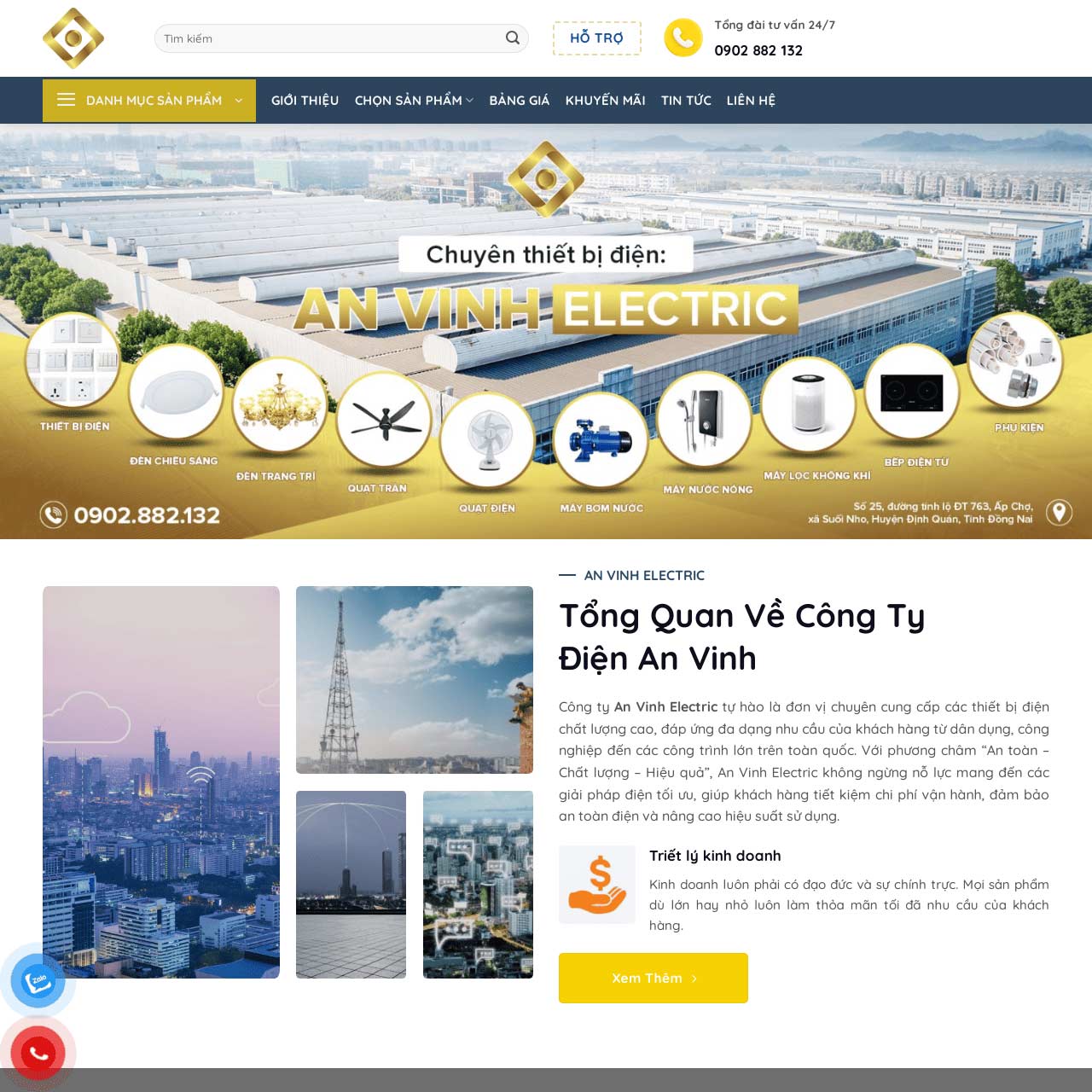 Mẫu website thiết bị điện Mẫu website thiết bị điện