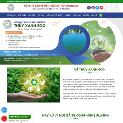 Tổng hợp các mẫu website môi trường ✔️ đẹp, chuyên nghiệp. Tìm hiểu giao diện website môi trường theo từng lĩnh vực như xử lý nước thải, ...