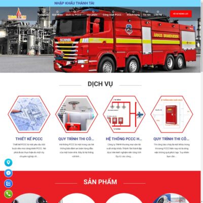 Các mẫu website PCCC ✔️ đẹp với giao diện hiện đại, chuyên nghiệp, bố cục rõ ràng và tối ưu trải nghiệm ✔️ cho công ty phòng cháy chữa cháy.