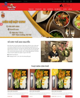 Tổng hợp mẫu website suất ăn công nghiệp đẹp, chuyên nghiệp, giao diện hiện đại, bố cục rõ ràng, hình ảnh nổi bật, phù hợp cho các công ty...