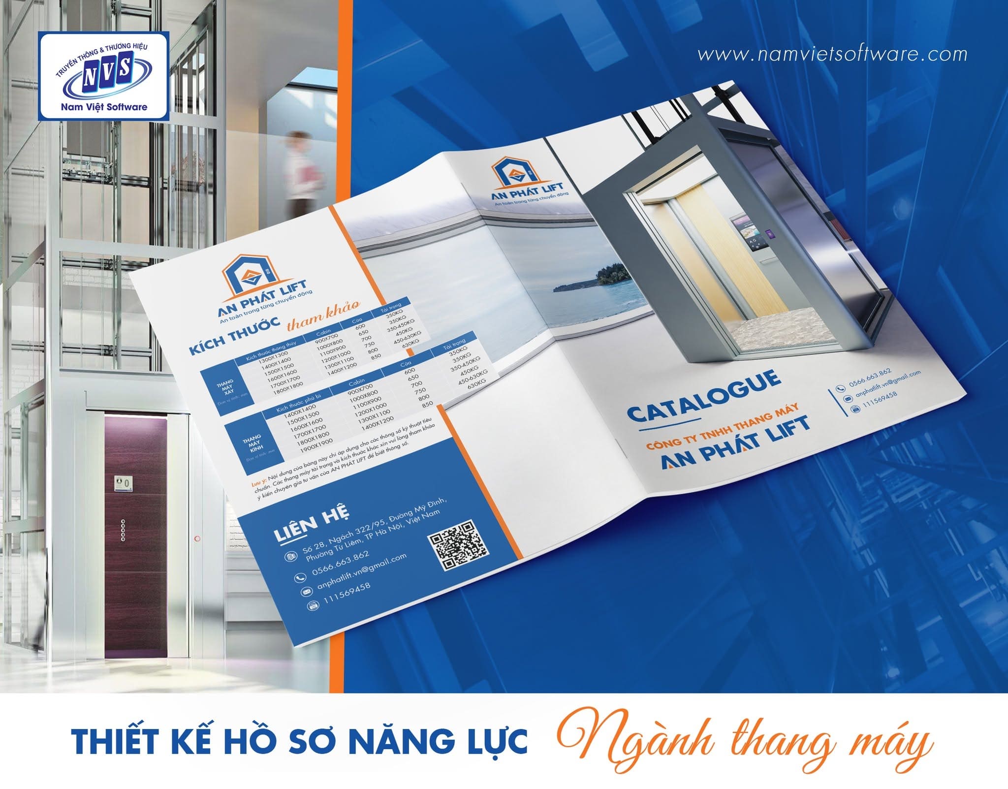 Hoàn thiện mẫu catalogue thang máy chuyên nghiệp