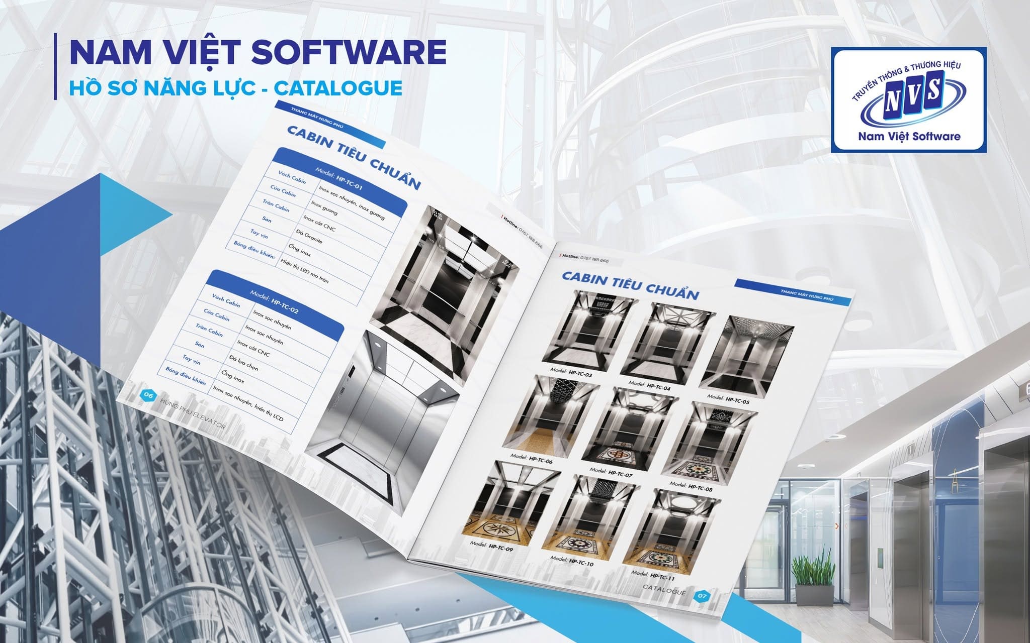 Quy trình thiết kế catalogue thang máy