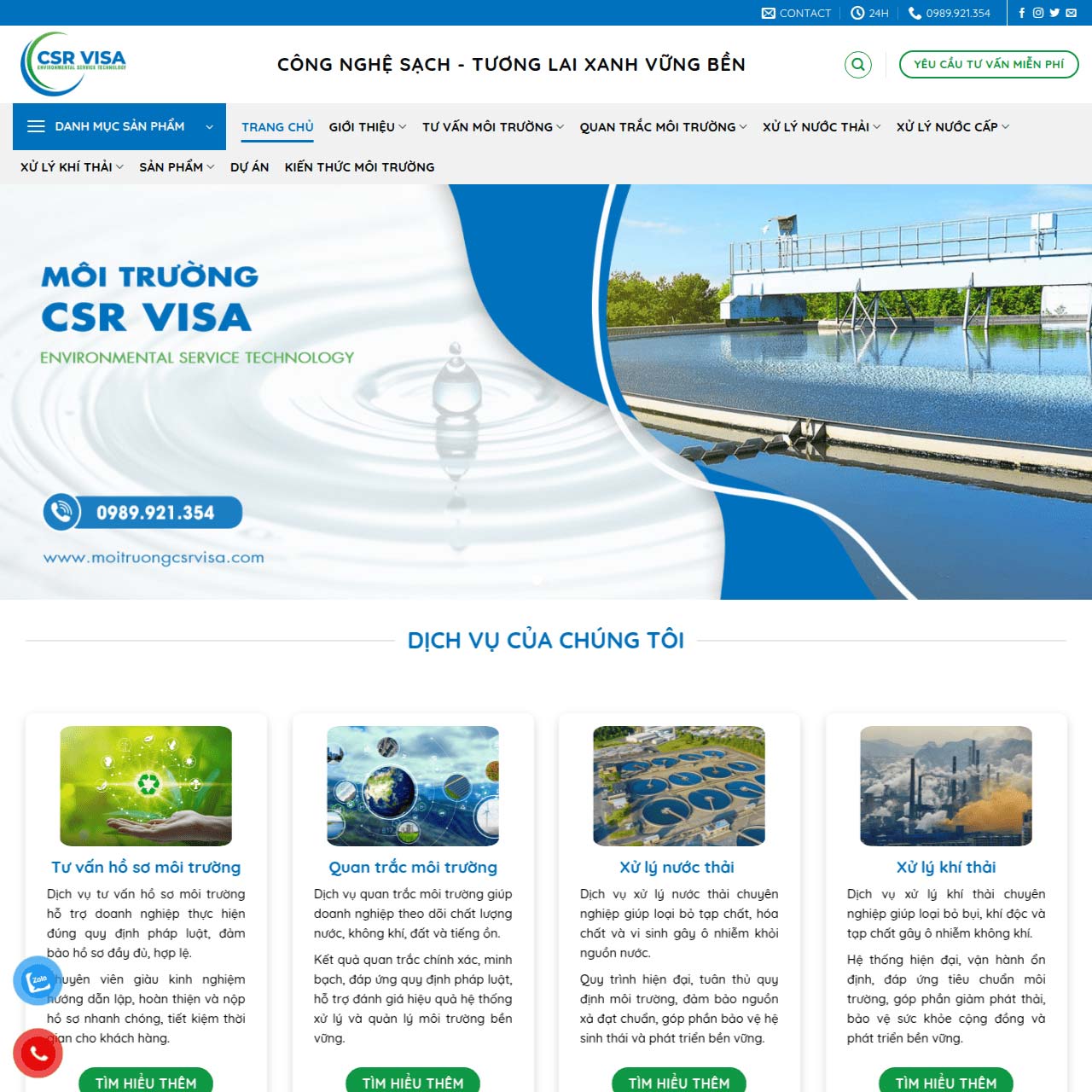 Mẫu website môi trường đẹp và chuẩn SEO Mẫu website môi trường đẹp và chuẩn SEO