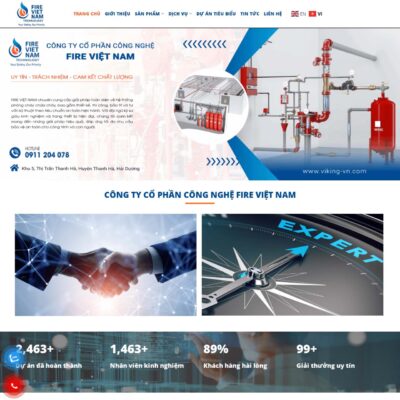 Thiết kế website phòng cháy chữa cháy (PCCC) ✔️ là giải pháp xây dựng kênh trực tuyến giúp doanh nghiệp giới thiệu dịch vụ thi công hệ thống