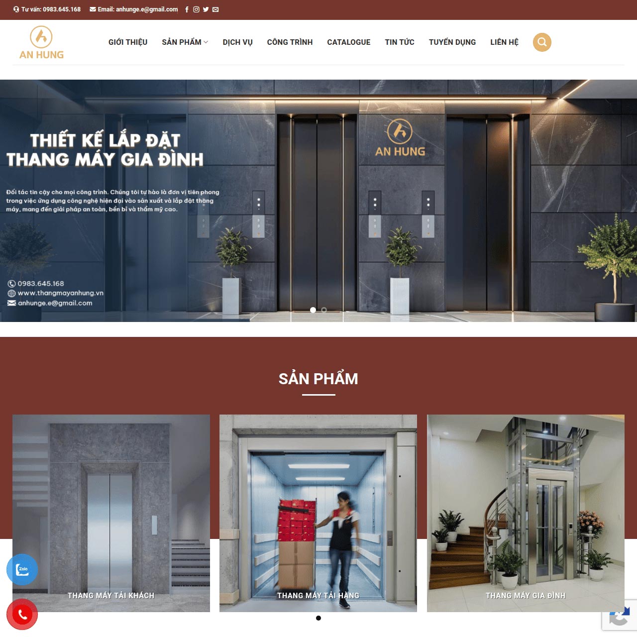 Thiết kế web thang máy chuẩn SEO Thiết kế web thang máy chuẩn SEO