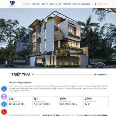Một website xây dựng chuyên nghiệp cần tích hợp các tính năng cốt lõi như: ✔️Trang giới thiệu năng lực nhà thầu, ✔️Danh mục dự án trực quan
