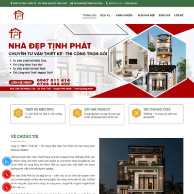 Website công ty nội thất ✔️ cần có giao diện đẹp, thông tin rõ ràng, danh mục dịch vụ, dự án và sản phẩm nổi bật để tăng uy tín và thu hút...