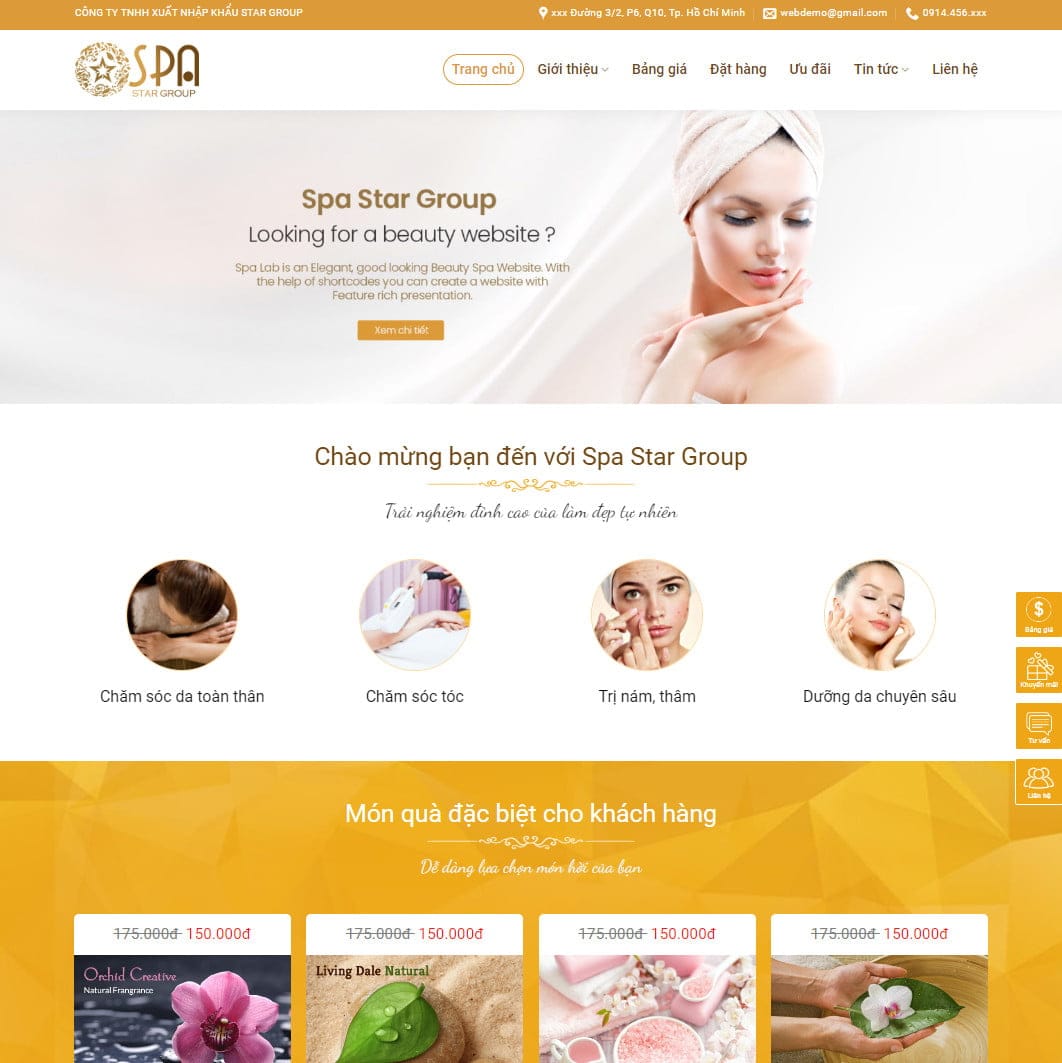 Giá thiết kế website spa, Chi phí làm website spa, Thiết kế web spa giá bao nhiêu Giá thiết kế website spa, Chi phí làm website spa, Thiết kế web spa giá bao nhiêu