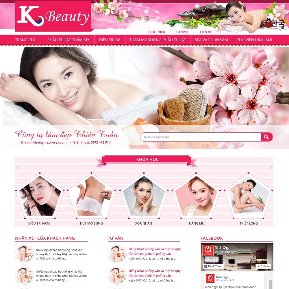 Mẫu web spa đẹp, Giao diện website spa, Mẫu website spa chuyên nghiệp, Website spa hiện đại