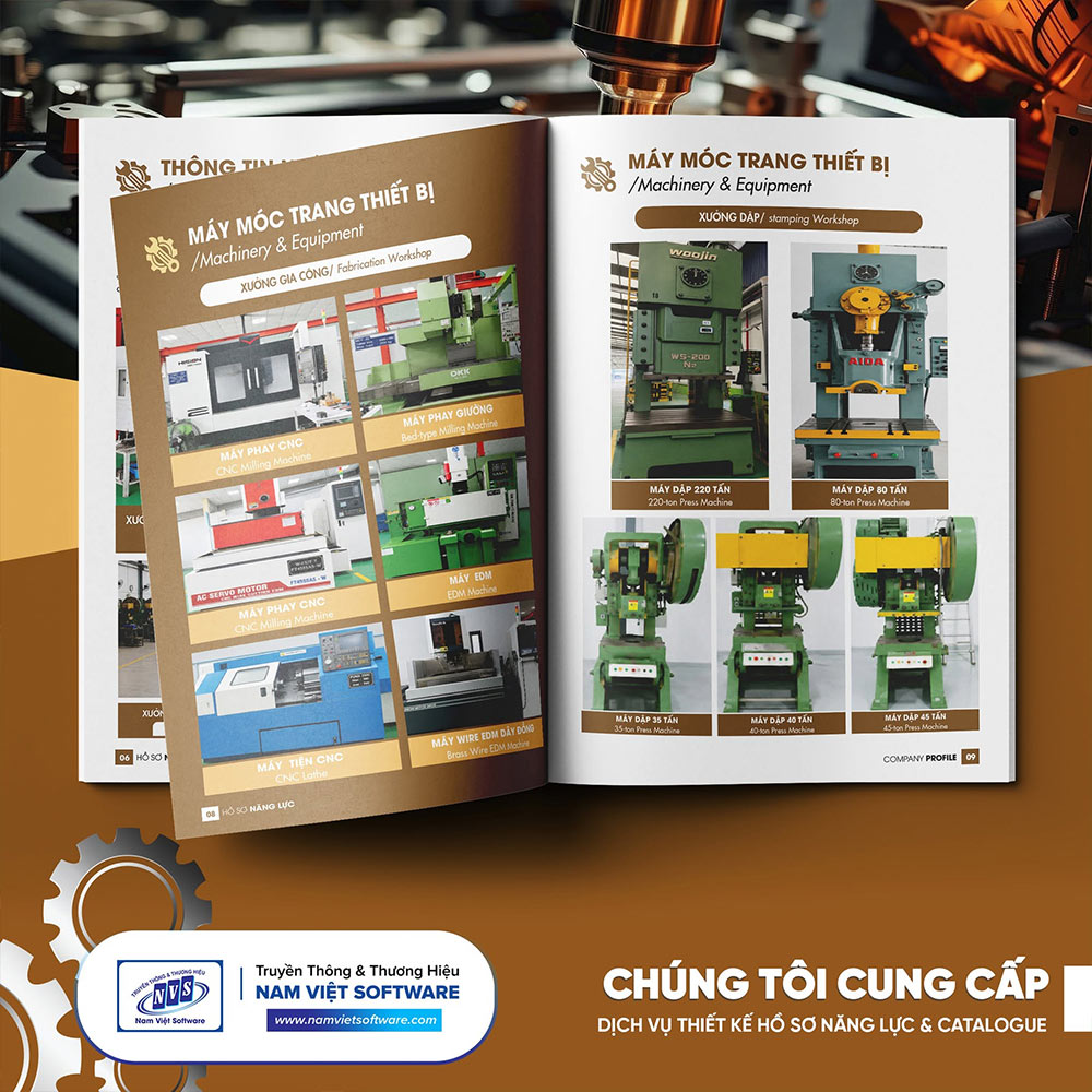 Mẫu hồ sơ năng lực công ty cơ khí