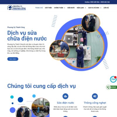 Thiết kế website điện lạnh tại Việt Software triển khai website công ty điện lạnh với 4 chức năng: Đặt lịch online, Bảng giá minh bạch, ...