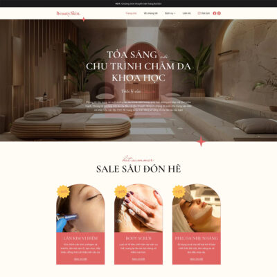 Thiết kế website spa chuẩn SEO ✔️ với cấu trúc, nội dung và giao diện tối ưu SEO website spa, hỗ trợ Google ✔️ thu thập dữ liệu và xếp hạng.