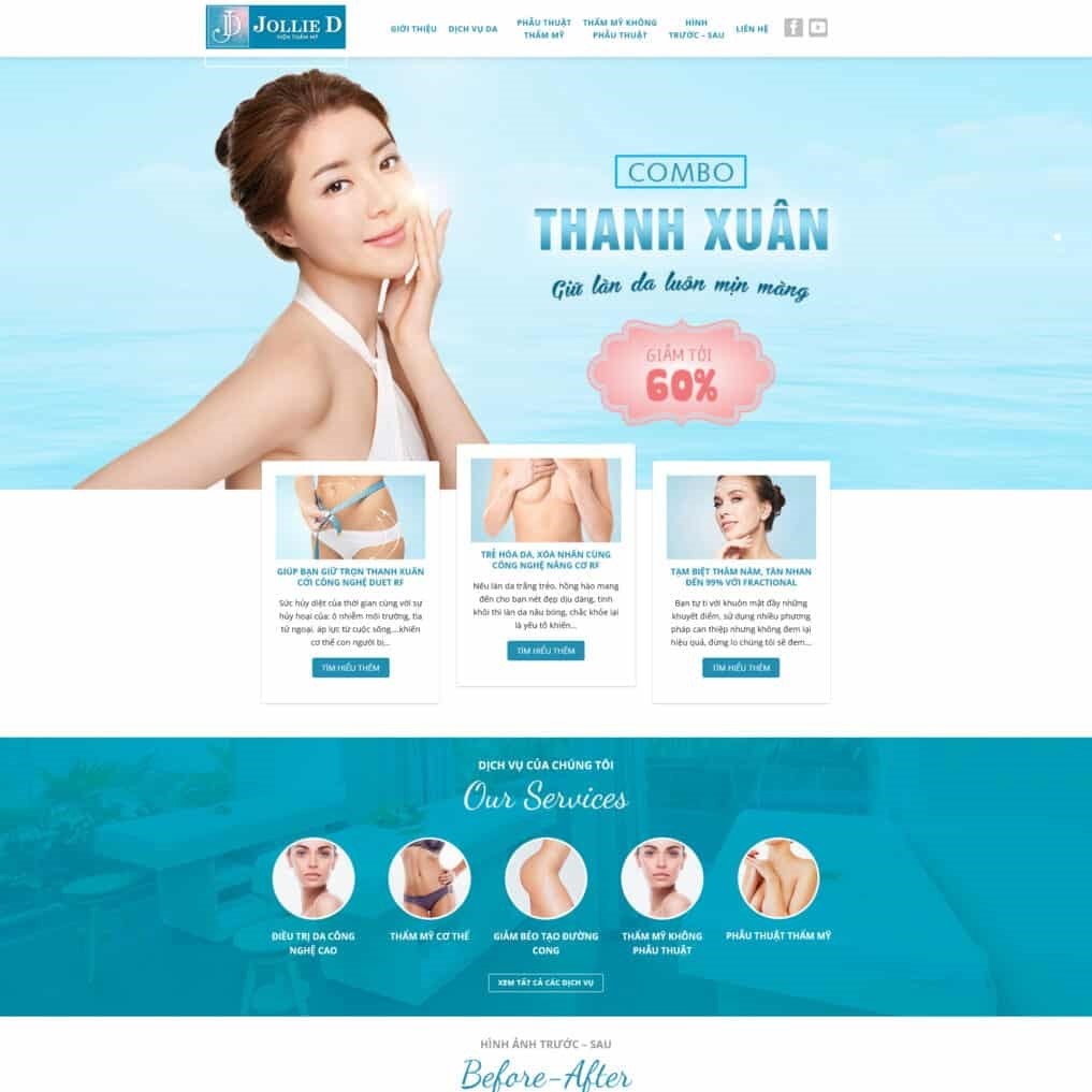 Dịch vụ thiết kế website spa uy tín Dịch vụ thiết kế website spa uy tín
