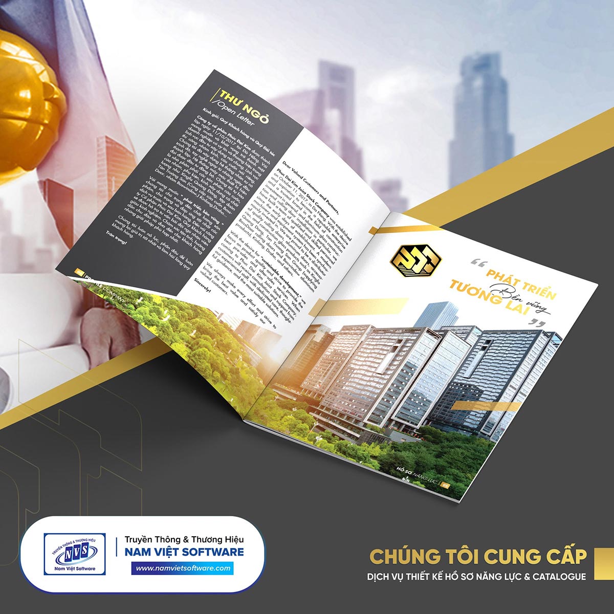 Mẫu catalogue nhôm kính giới thiệu các dòng cửa và hệ nhôm